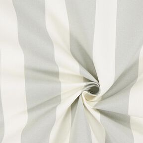 Tessuti da esterni Acrisol Listado – bianco lana/grigio, 
