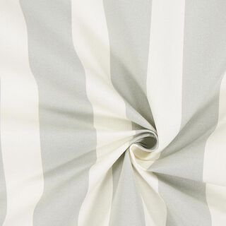 Tessuti da esterni Acrisol Listado – bianco lana/grigio, 