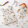 popeline di cotone Dinosauri felici – crema/marrone capriolo,  thumbnail number 5