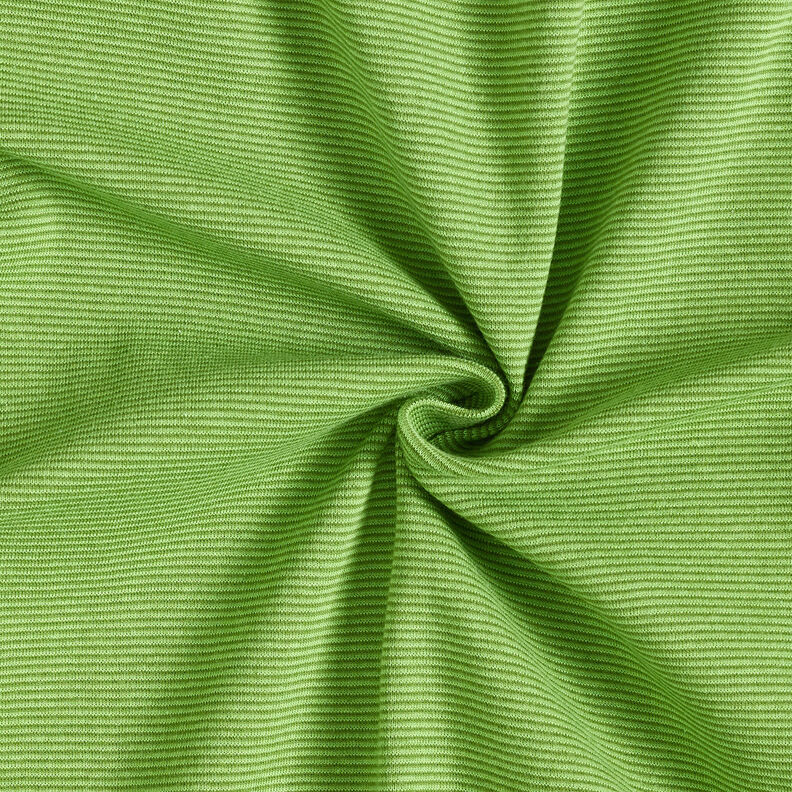 tessuto per polsini Righe tubolari strette – verde mela/pino,  image number 1