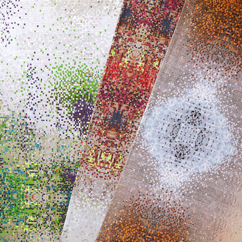 GOTS Jersey di cotone Mosaico sparso | TCC x LOOKS by Wolfgang Joop – verde mela/beige scuro,  image number 7