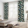 tessuto arredo mezzo panama, stampa digitale pavone – verde scuro,  thumbnail number 4