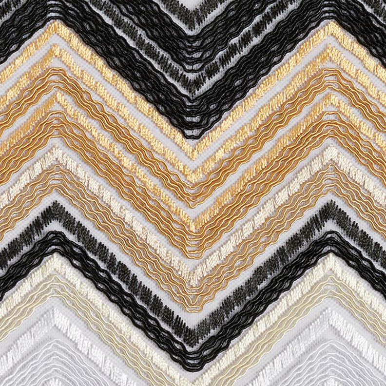 tulle zig zag – marrone chiaro/nero, image number 7