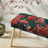 velluto arredo Tralci floreali – abete blu/rosé,  thumbnail number 7