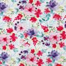 jersey di cotone Fiori estivi in stampa digitale – bianco/rosa fucsia acceso,  thumbnail number 1