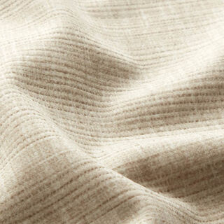 tessuto da tappezzeria effetto tessuto, vellutato – beige chiaro, 
