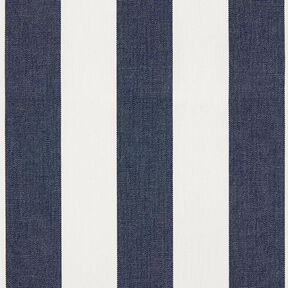 Tessuto per tende da sole righe Toldo – bianco/blu marino, 