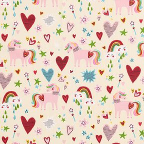cotone rivestito meravigliosi cavalli – beige chiaro/rosa, 
