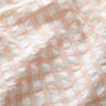 Seersucker a quadretti Vichy grandi – bianco/rosa antico chiaro,  thumbnail number 2