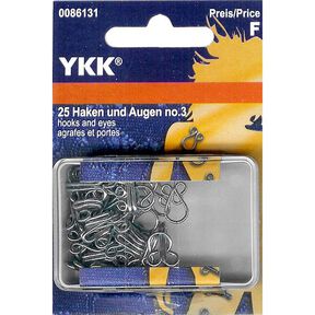 Gancetti con occhielli per abiti 2 – argento | YKK, 