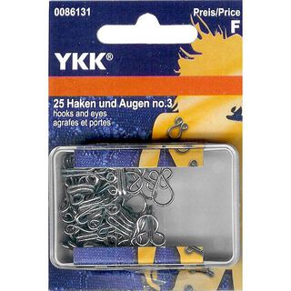 Gancetti con occhielli per abiti 2 – argento | YKK, 