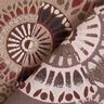 tessuto arredo Jacquard Mandala elegante – talpa scuro/rosso borgogna,  thumbnail number 4