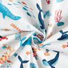 tessuto in cotone cretonne Animali subacquei – bianco/azzurro,  thumbnail number 3