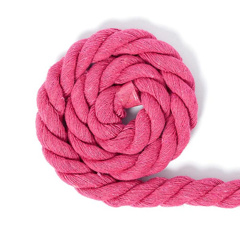 Cordoncino in cotone [Ø 14 mm] 12 - rosa fucsia,  image number 1