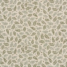 tessuto arredo mezzo panama foglie delicate – naturale, 