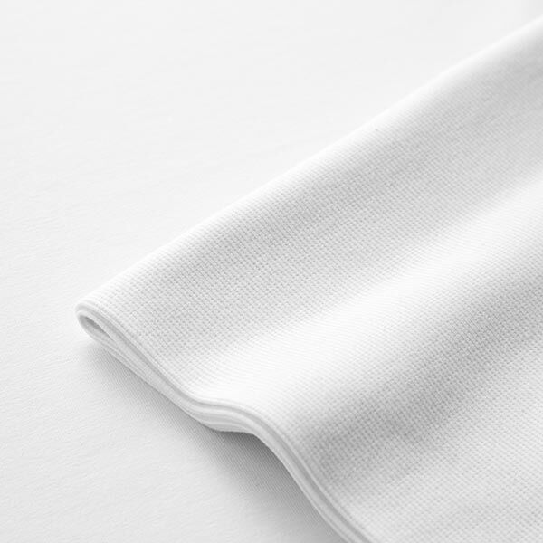 GOTS 2x2 tessuto per polsini | Tula – bianco,  image number 5