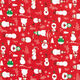 tessuto in cotone cretonne Omini di neve – rosso/bianco,  thumbnail number 1