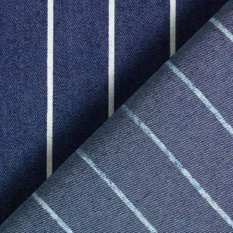 chambray righe – blu marino/bianco lana,  image number 4