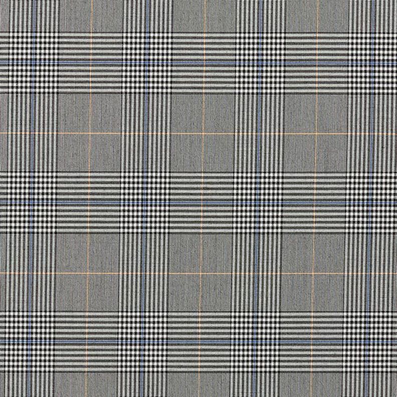 Principe di Galles in viscosa elasticizzata – grigio/indaco,  image number 1