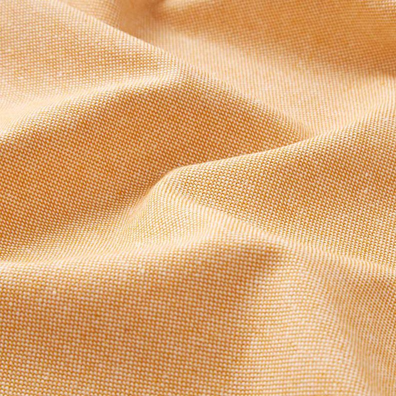 tessuto arredo, mezzo panama chambray, riciclato – arancio pesca/naturale,  image number 2