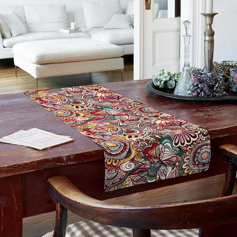 tessuto jacquard gobelin, fantasia – bianco,  image number 6