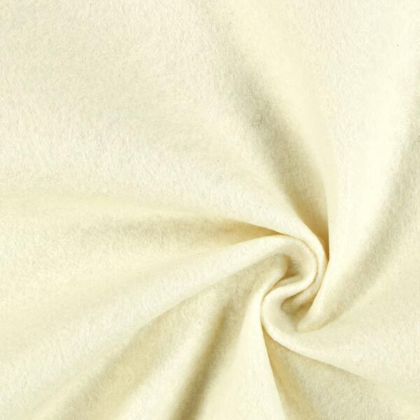 Feltro 90 cm / 1 mm di spessore – bianco lana,  image number 1