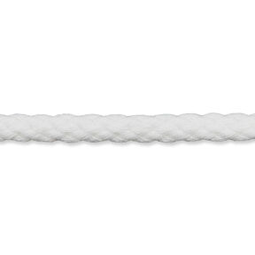 Cordoncino in cotone [Ø 5 mm] – bianco, 