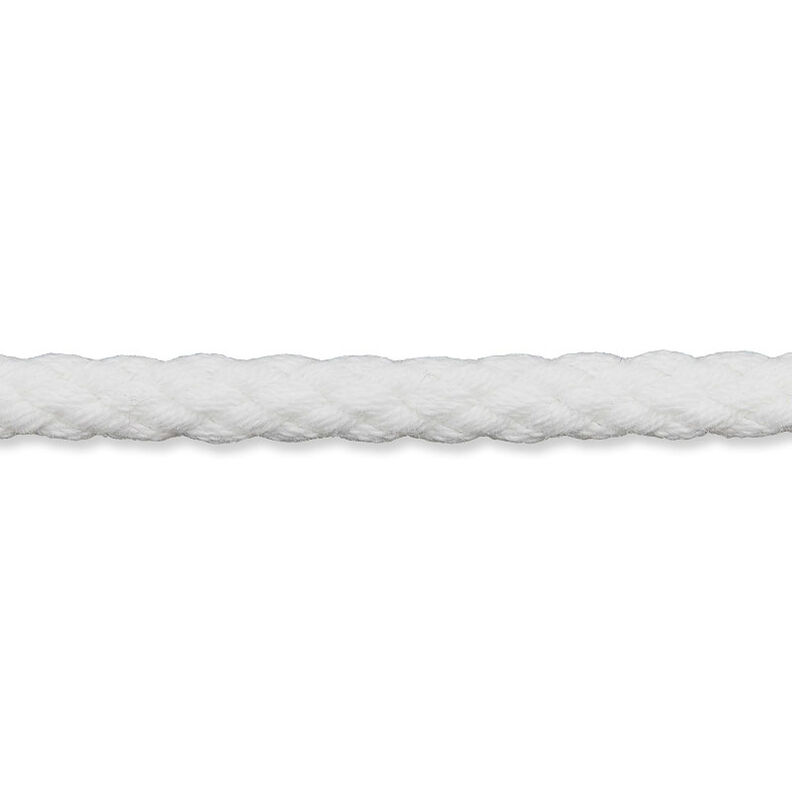 Cordoncino in cotone [Ø 5 mm] – bianco,  image number 1