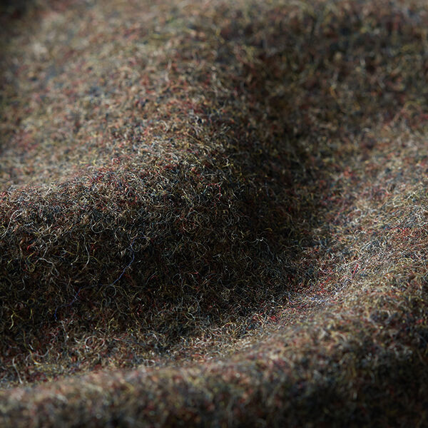 loden follato in lana – verde oliva scuro,  image number 2