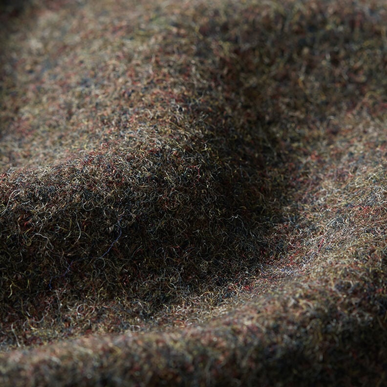 loden follato in lana – verde oliva scuro,  image number 2