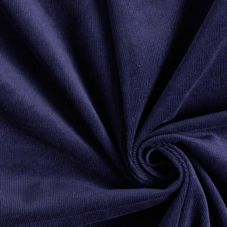 velluto a costine stretch – blu marino,  image number 1