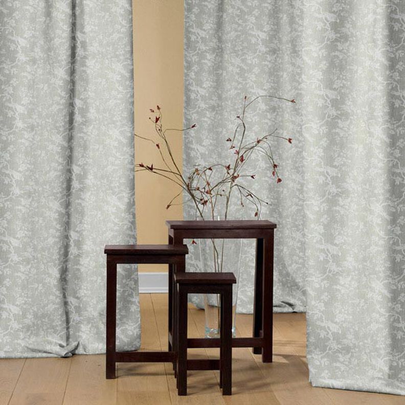 Lino per complementi di arredo Uccelli – bianco,  image number 4