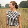 tessuto in maglia righe | Poppy Fabrics – nero/bianco lana,  thumbnail number 5