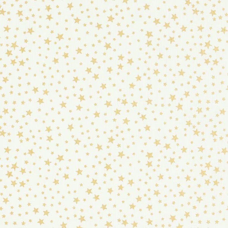 tessuto in cotone cretonne cielo stellato natalizio, piccolo – bianco,  image number 1