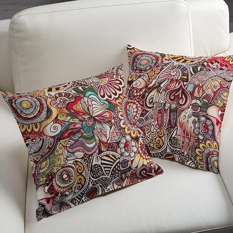 tessuto jacquard gobelin, fantasia – bianco,  image number 7