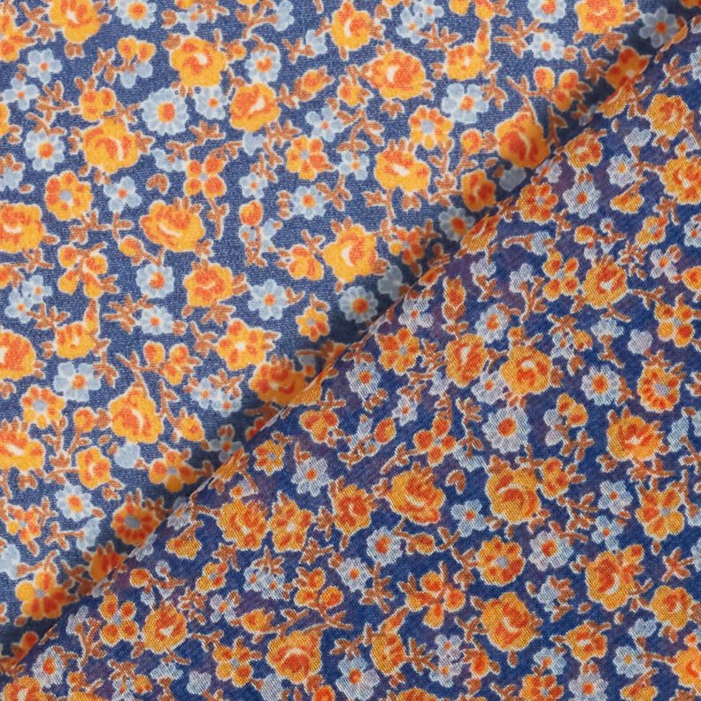 chiffon Millefiori – indaco/arancione,  image number 4
