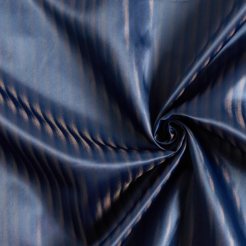 Fodera in raso con effetto ombreggiato – blu marino, image number 3