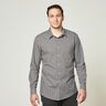 Tessuto per camicia a quadretti – nero/bianco,  thumbnail number 6