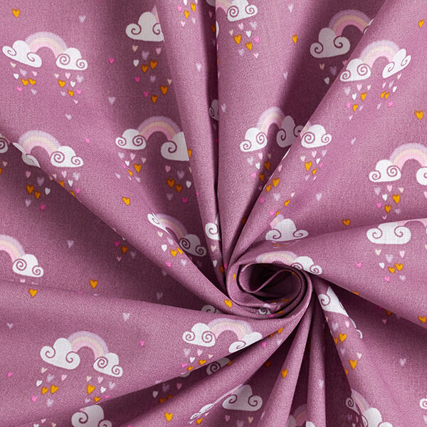 popeline di cotone arcobaleni – violetto pastello,  image number 3