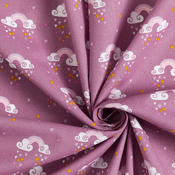 popeline di cotone arcobaleni – violetto pastello, image number 3