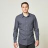 Tessuto per camicia a quadretti doppi – blu marino/rosso Bordeaux,  thumbnail number 6