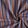 tessuto arredo Jacquard Strisce astratte – blu marino/rosso carminio,  thumbnail number 3