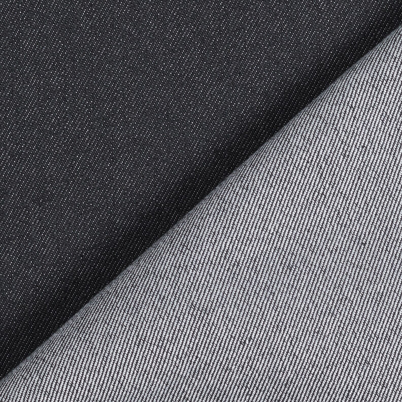 Denim in cotone elasticizzato medio – nero,  image number 3