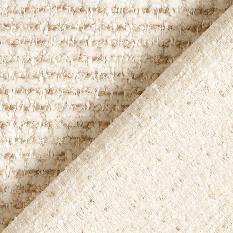 tessuto da tappezzeria Aspetto bouclé colorato – beige chiaro/anacardo, image number 3