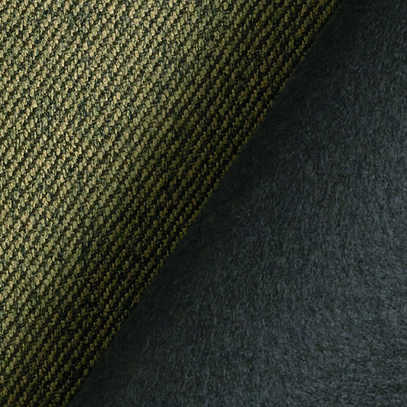 tessuto da tappezzeria effetto tessuto spinato – verde oliva scuro,  image number 3
