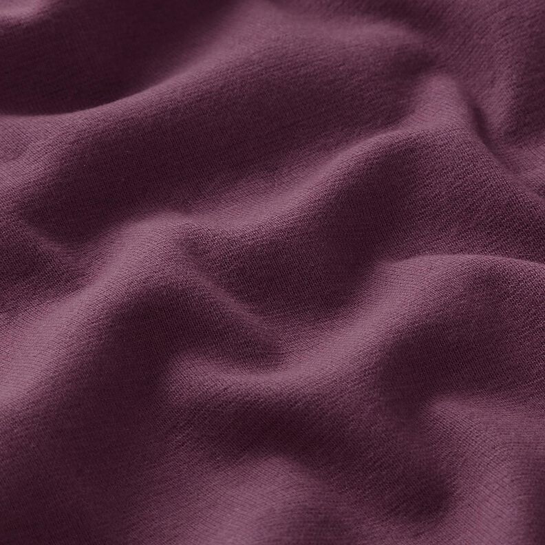 GOTS tessuto per bordi e polsini in cotone | Tula – melanzana,  image number 2