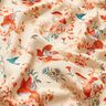 Tessuto in viscosa LENZING™ ECOVERO™ con uccelli e fate | Katia Fabrics – crema/rosso fuoco,  thumbnail number 2
