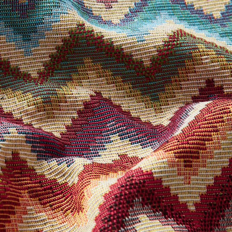 tessuto arredo gobelin chevron – beige chiaro/rosso carminio,  image number 2