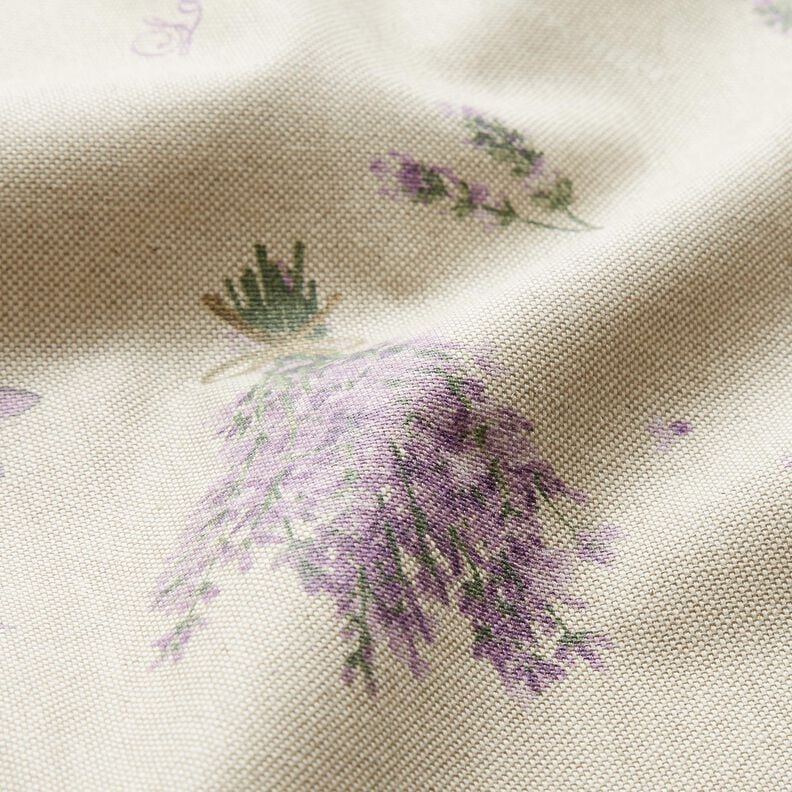 cotone rivestito Bouquet di lavanda – naturale/lavanda,  image number 3