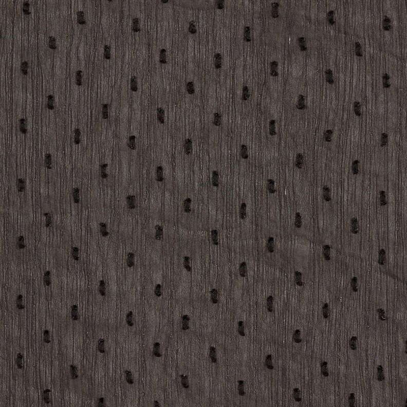 Chiffon Dobby gessato metallizzato – nero/argento effetto metallizzato,  image number 1